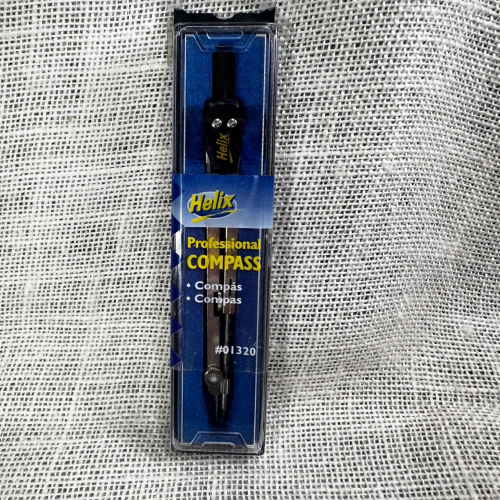 Helix Professional Compass 01320 Made in Italy Drafting Drawing Tool New NOS‎